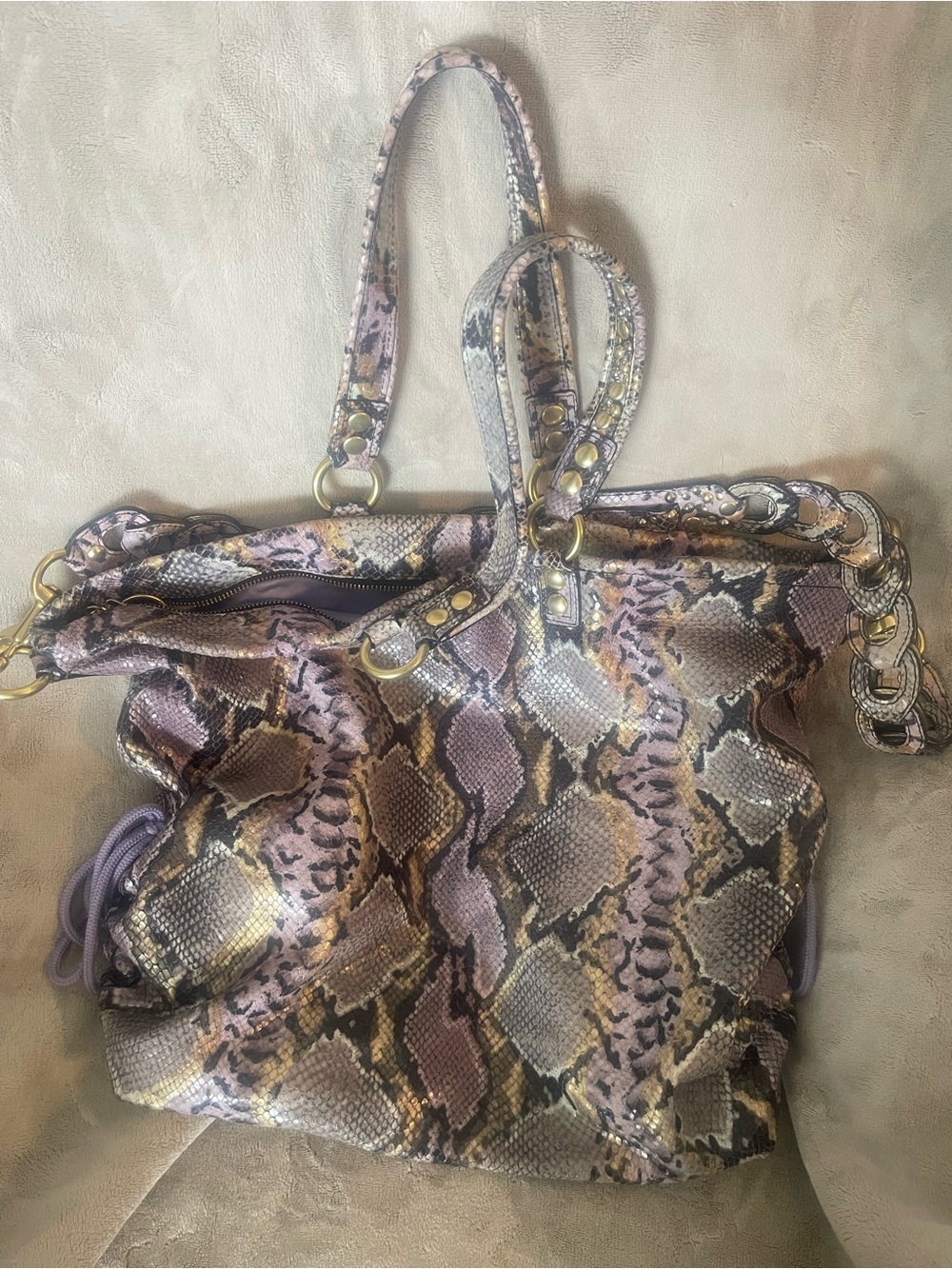 COACH early-2010s Poppy Embossed Exotic Spotlight Bag - Picture 2 of 6